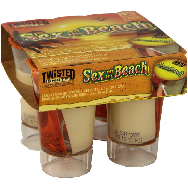 Twisted Shotz Sex On The Beach 4 25mL Marketview Liquor