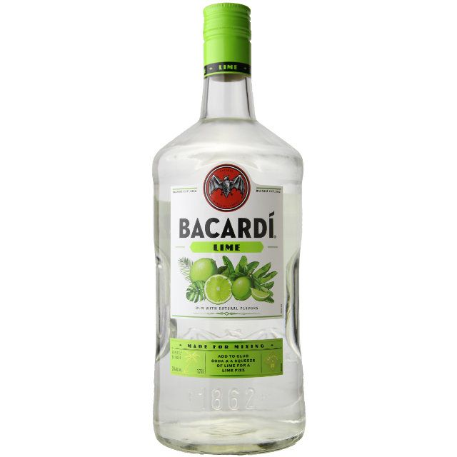 / - Bacardi 1.75 Ltr Marketview Rum Liquor Lime Flavored