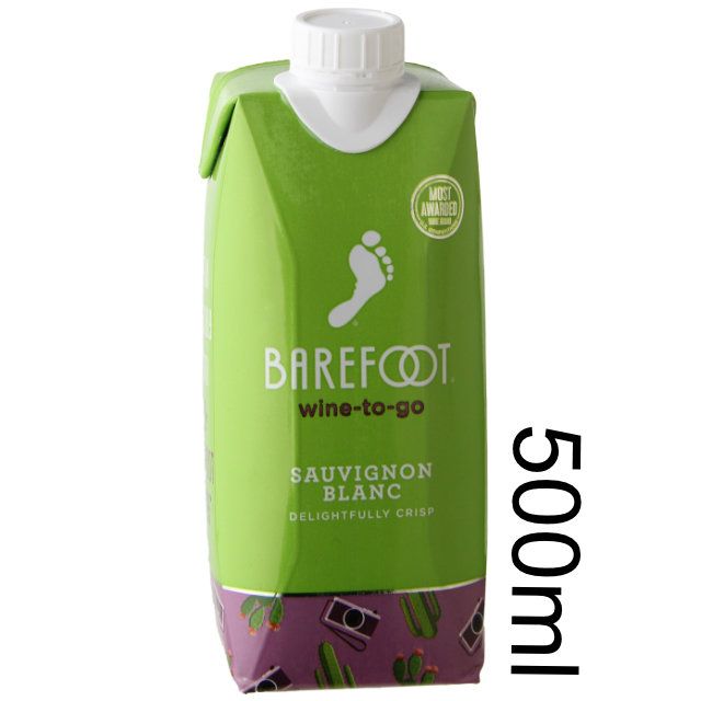 Barefoot wine-to-go Sauvignon Blanc NV / 500 ml. Tetra Pak