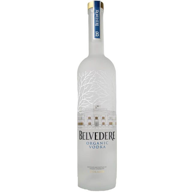 Belvedere Vodka Logo on Some Bottles for Sale. Belvedere a Brand