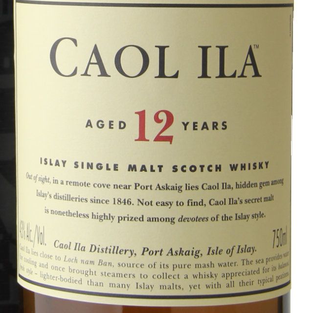 Caol Ila Single Malt Scotch 12yr / 750 ml - Marketview Liquor