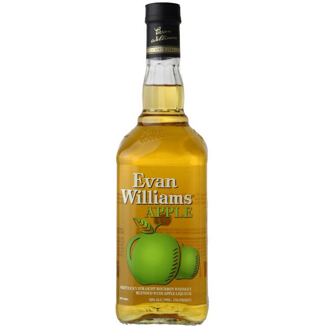 Evan Williams Apple Kentucky Straight Bourbon Whiskey / 750 ml ...