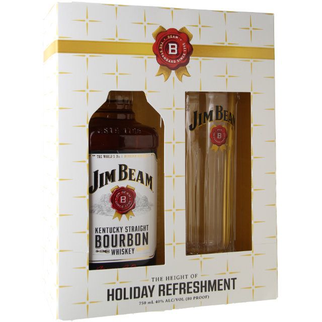 Jim Beam Bourbon Gift Set 750ml – BevMo!
