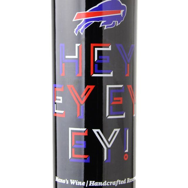 Manos Buffalo Bills Red Blue Logo Cabernet Sauvignon 750mL - Elma Wine &  Liquor